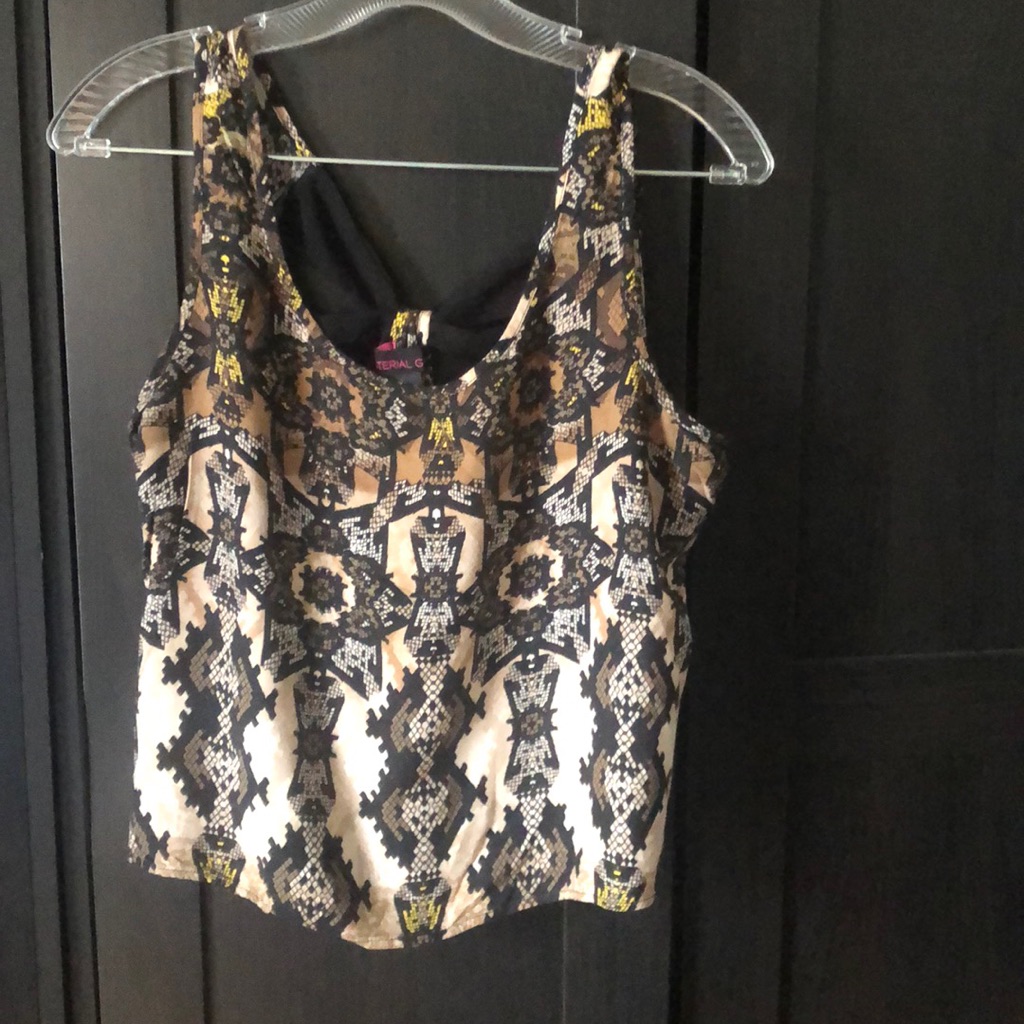 Patterned Crop Tank